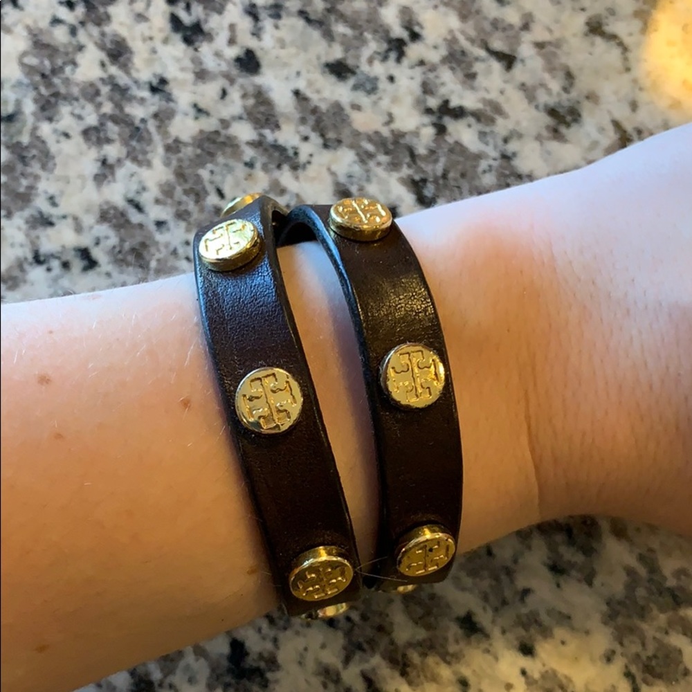 Tory Burch leather wrap bracelet